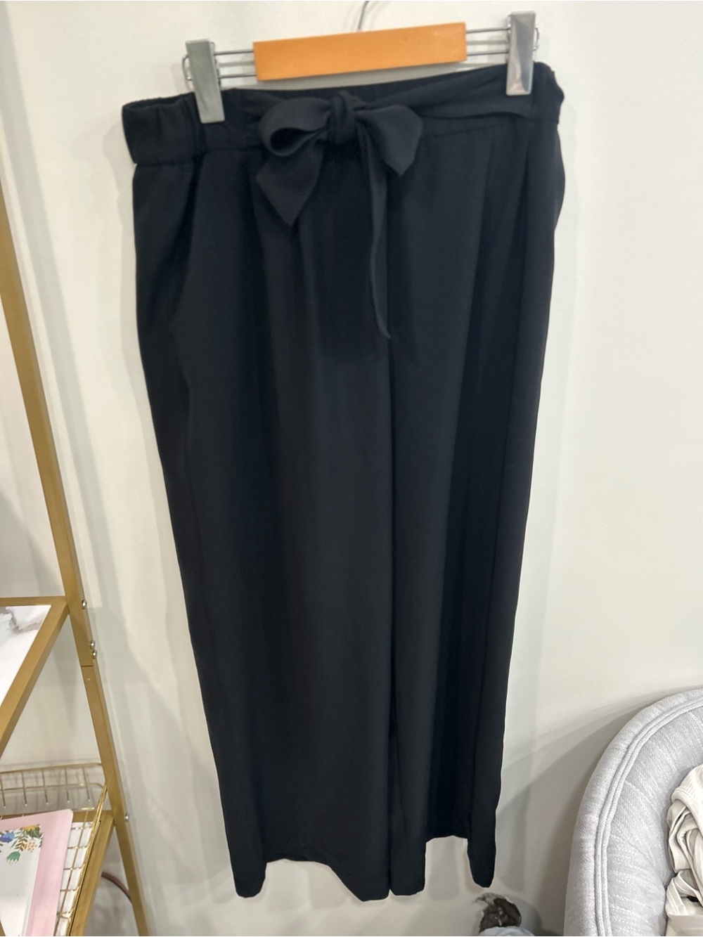 lululemon athletica Black Wide-Leg Tie-Waist Pants